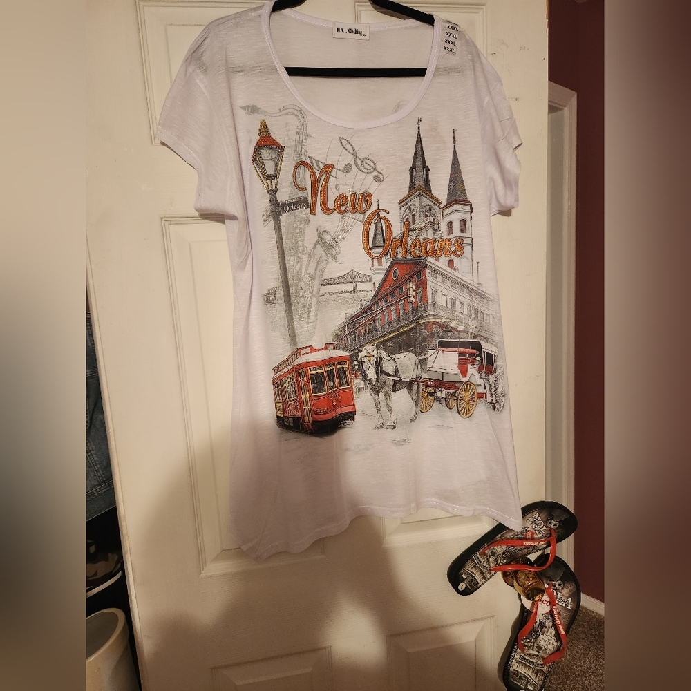 NOLA Plus Size Tee & Flip Flop Bundle
